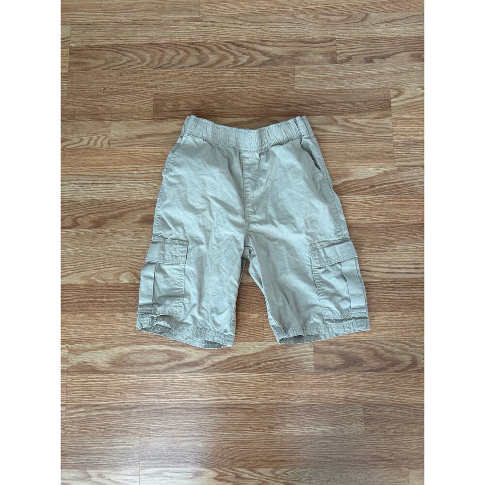 Place Boys Khaki Cargo Shorts Sz 14 Very Good